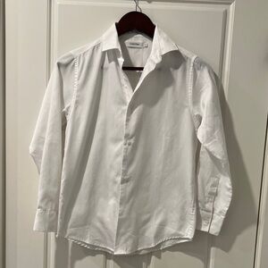 Calvin Klein Kids Crisp White Dress Shirt size 12